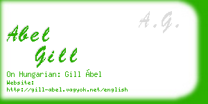 abel gill business card
